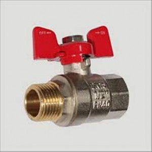 Кран шаровый 1/2" ВН (ручка)  (Чехия)